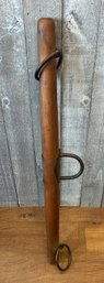 Antique Horse/mule Evener With Cast Iron Rings