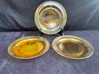 Vereco Amber Glass Plates