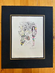 Marc Chagall (After) Lithograph, Acrobats At Play