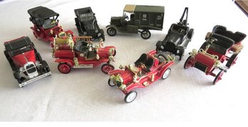 A Lot Of Toy Cars Representing The 1910's-30's Era.