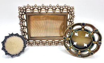 3 Small Picture Frames: Jay Strongwater With Swarovski Crystals,  Berebi & More