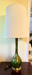 Mid Century  Green Table Lamp