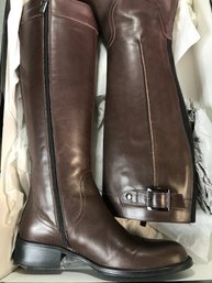 Fantastic $299 AQUATALIA Ladies Leather Boots By Marvin K Uplift 3 Tall Boots - Size 7-1/2' US / 30 EU