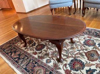 Mahogany Oval Coffee Table.