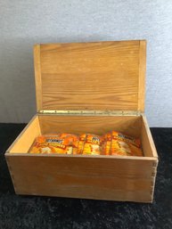 Wooden Keepsake Box With Hot Hands And Tools