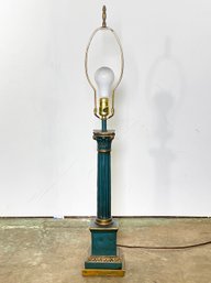 A Mid Century Column Form Lamp
