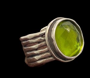 Silpada DAINTREE Sterling Silver Green Quartz Ring