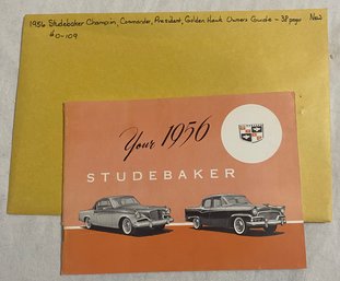 1956 Studebaker Champion, Commander, President, Golden Hawk Owners Guide