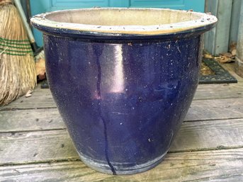 A Glazed Ceramic Planter