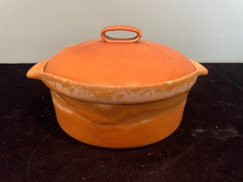 Glazed Earthenware Casserole Dish