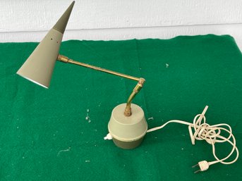 Mid Century Italian Cone Shaped Desk Lamp