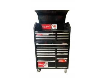 Husky Large Heavy Duty Rolling Tool Chest With Ball Bearing Drawer Slides Up To 100lbs. & Casters Up To 1000lb