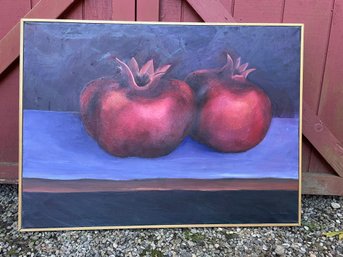 Pomegranates Oil On Canvas By Patti Hirsch - Gallery Price $1800
