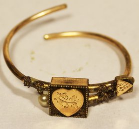 Victorian Gold Filled Cuff Bracelet (missing A Small Piece)