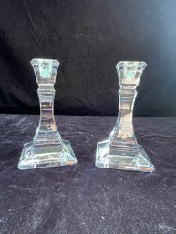 Tiffany & Co Lead Crystal Candlestick Holders