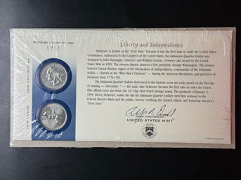 United States Mint Liberty And Independence Quarters