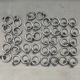 A Collection Of 42 Curtain Rings - Pottery Barn