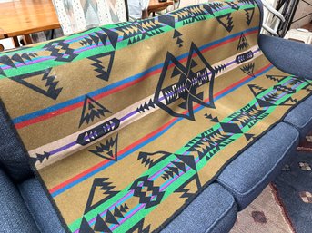 A Vintage Beaver State Wool Blanket