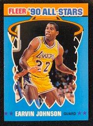 1990 Fleer All-stars Magic Johnson Insert