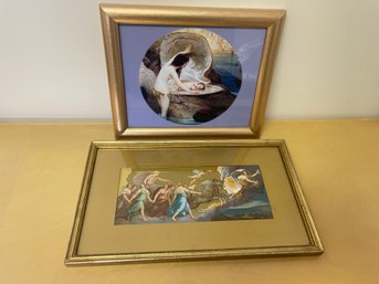 Pair Of Framed Oil Painting Prints