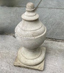 Vintage Concrete Urn Shaped Decoration - 11 3/4' High