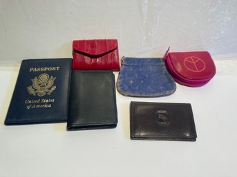 Coin Purses And A Wallet And A Passport Cover To Go Places To Spend All That Money