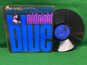 Kenny Burrell. Midnight Blue On 1963 Blue Note Records. Later Pressing.