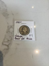 1948 P Washington Quarter 90 Silver 104