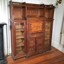 Fabulous Antique French Aesthetic Movement Cabinet 1870-1890 - Lovely Old Piece - Wonderful Carving & Details