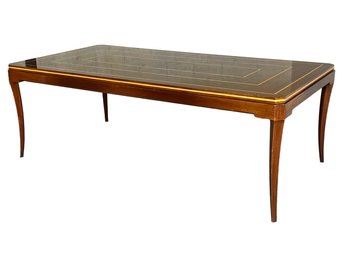 A Bespoke Vintage Banded Mahogany Extendable Dining Table - Stunning!