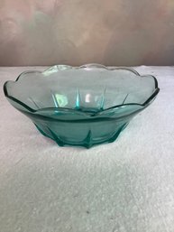 Vintage Anchor Hocking Aquamarine Glass Bowl