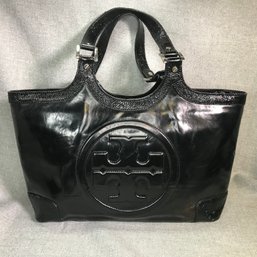 Fantastic TORY BURCH Bombe Embossed Leather Tote / Hobo - Beautiful Smooth Leather - Very Nice Tory Bag !