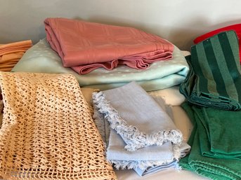 Group Of Linens And An Apron