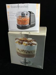 TOAST MASTER MINI CHOPPER And Trifle Bowl