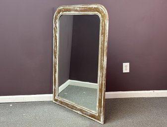 An Intentionally-Distressed Vintage Wall Mirror