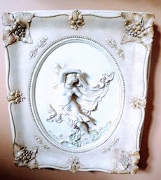 Classical Framed Nude Plaster Figure Alexander Backer