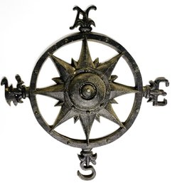 Vintage 13' Cast Iron Compass Rose