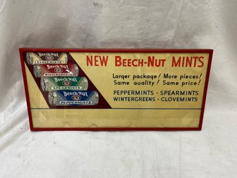 Vintage Beech-nut Advertising Sign