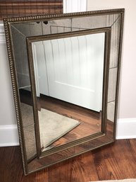 Beautiful Large Decorator Mirror By LARA In Antique Silver Finish - Client Paid $550 - Very Pretty Piece