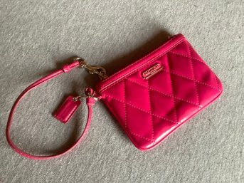 Coach Pink Wristlet