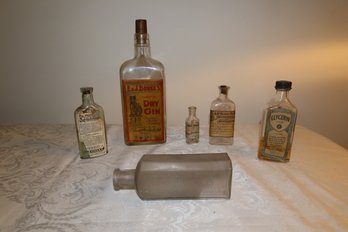 6 Nice Old Bottles