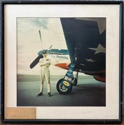Framed 1975 Air Force 'miss America' Picture