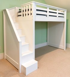 A Catalina Twin Loft Bed By Pottery Barn