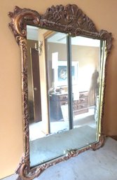 Carved Wood Wall Mirror