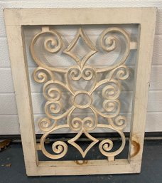 Iron And Wood Paint Decorated Wall Art