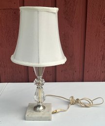 Small Clear Glass Desk Lamp