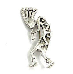 Vintage Sterling Silver Kokopelli Brooch/pin