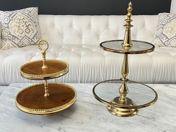 Pair Of Modern Serving Stands