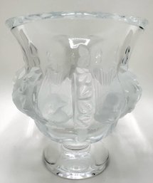 Lalique Dampierre Crystal Pedestal Signed Bowl, France