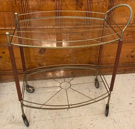 Mid-Century Rolling Tea Cart